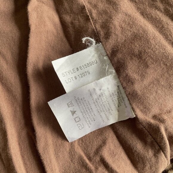 FDJ French Dressing Brown Embroidered Denim Look Short 2-button Blazer (TT) - Picture 13 of 13